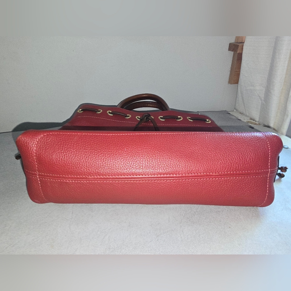 Dooney & Bourke Burgundy Leather Tote/Crossbody - Picture 8 of 13